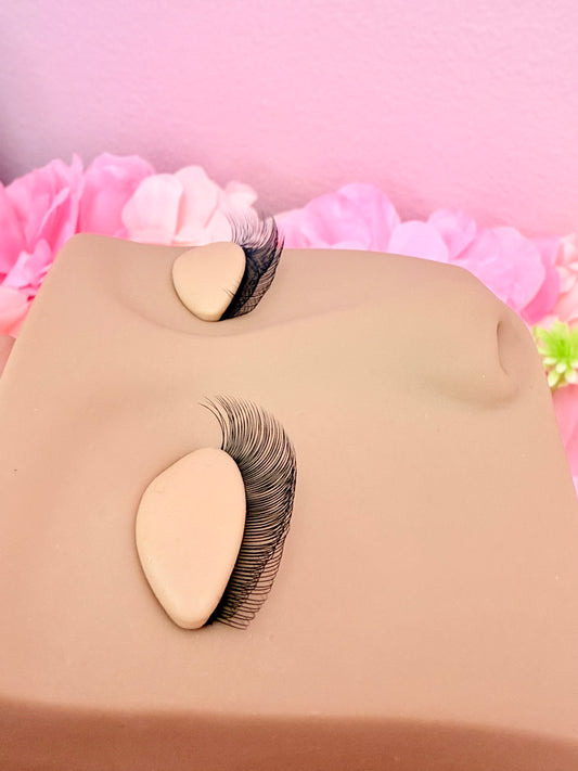 MANNEQUIN HEAD TWO LAYER EYELID