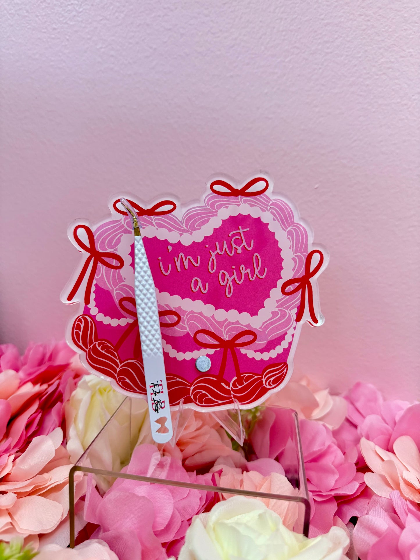 I’m Just a Girl Tile 🎀