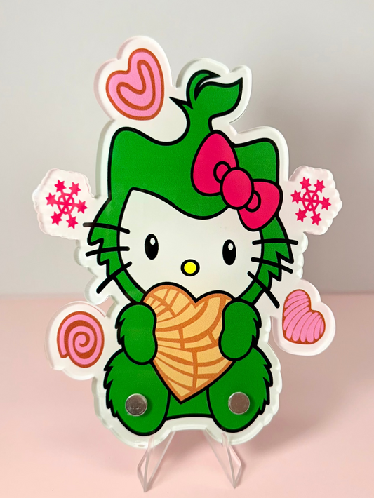 Hello Kitty Grinch Concha Tile